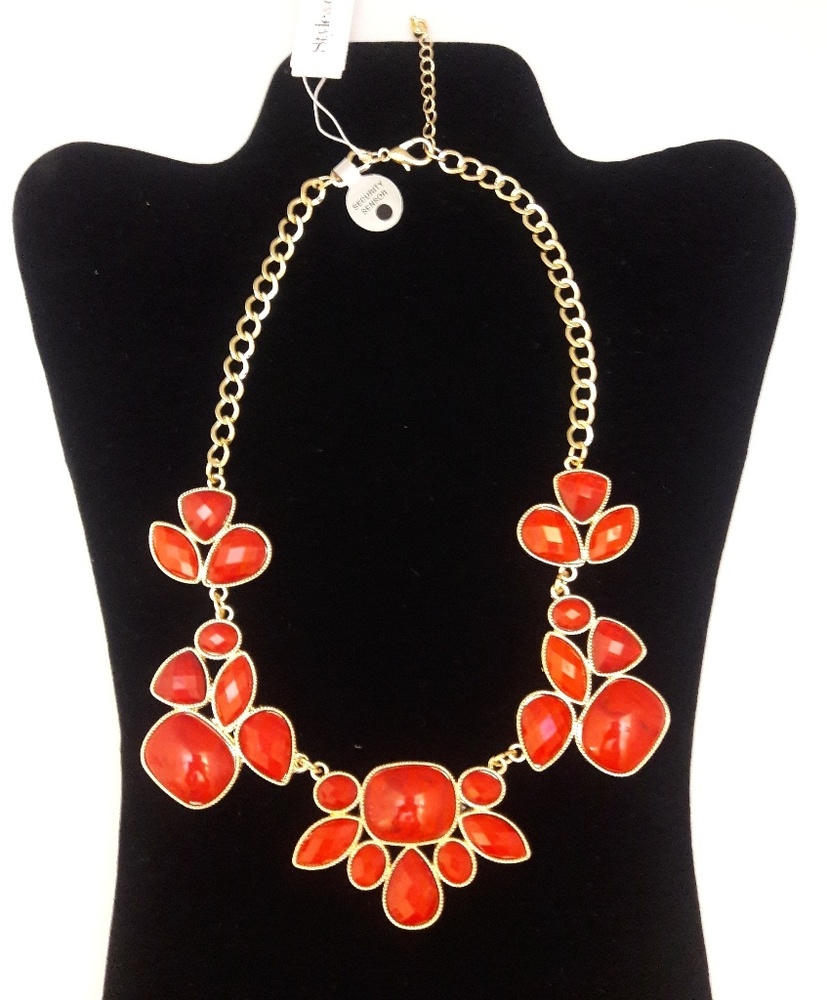 Style & Co Gold and Red Necklace